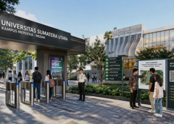 Optimalisasi fungsi Kampus Digital Medan melalui penyediaan sistem pembayaran registrasi akademik elektronik guna meningkatkan efisiensi tata kelola data mahasiswa baru di kawasan lingkungan pendidikan tinggi pimpinan.