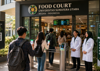 Optimalisasi fungsi Kantin Kampus Medan melalui penyediaan sistem pembayaran pendaftaran e-registrasi maba elektronik guna meningkatkan efisiensi tata kelola penyediaan sarana unit layanan kuliner higienis di kawasan lingkungan perguruan tinggi pimpinan.