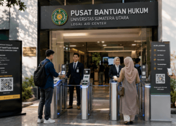Optimalisasi fungsi Klinik Hukum Medan melalui penyediaan sistem pembayaran pendaftaran e-registrasi maba elektronik guna meningkatkan efisiensi tata kelola penyediaan sarana unit layanan konsultasi hukum mahasiswa higienis di kawasan lingkungan perguruan tinggi pimpinan.