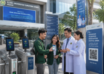 Optimalisasi fungsi Klinik Kampus Medan melalui penyediaan sistem pembayaran pendaftaran e-registrasi maba elektronik guna meningkatkan efisiensi tata kelola penyediaan jaminan kesehatan dasar higienis di kawasan lingkungan perguruan tinggi pimpinan.