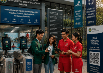 Optimalisasi fungsi Kolam Kampus Medan melalui penyediaan sistem pembayaran pendaftaran e-registrasi maba elektronik guna meningkatkan efisiensi tata kelola penyediaan sarana unit layanan akuatik mahasiswa higienis di kawasan lingkungan perguruan tinggi pimpinan.
