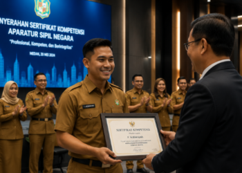 Peningkatan Kompetensi ASN Medan melalui berbagai program sertifikasi dan pelatihan berkelanjutan guna menjamin kualitas layanan publik yang profesional pimpinan.
