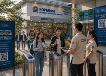 Optimalisasi fungsi Koperasi Kampus Medan melalui penyediaan sistem pembayaran pendaftaran e-registrasi maba elektronik guna meningkatkan efisiensi tata kelola penyediaan atribut akademik higienis di kawasan lingkungan perguruan tinggi pimpinan.