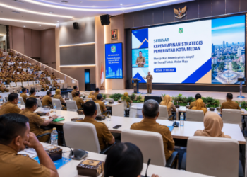 Kegiatan pelaksanaan Kursus ASN Medan yang bertujuan untuk meningkatkan kapasitas intelektual dan keterampilan praktis para pegawai pemerintah kota pimpinan.