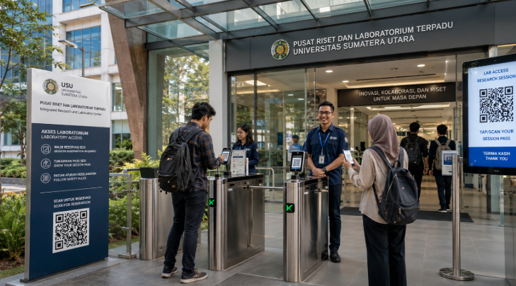 Optimalisasi fungsi Laboratorium Kampus Medan melalui penyediaan sistem pembayaran pendaftaran e-registrasi maba elektronik guna meningkatkan efisiensi tata kelola penyediaan sarana unit layanan riset ilmiah mahasiswa higienis di kawasan lingkungan perguruan tinggi pimpinan.