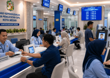 Optimalisasi fungsi Layanan Kependudukan Medan melalui penyediaan sistem administrasi kependudukan berbasis digital guna menjamin hak sipil warga di lingkungan pemerintah kota pimpinan.