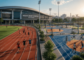 Optimalisasi fungsi Layanan Olahraga Medan melalui revitalisasi sarana prasarana stadion guna meningkatkan prestasi atlet di lingkungan pemerintah kota pimpinan.