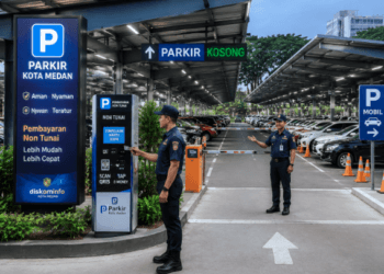 Optimalisasi fungsi Layanan Pajak Parkir Medan melalui penyediaan sistem monitoring transaksi daring guna meningkatkan transparansi kas daerah di lingkungan pemerintah kota pimpinan.