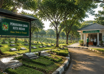 Peningkatan kualitas Layanan Pemakaman Medan melalui sistem pendaftaran digital dan penataan area pemakaman yang asri di lingkungan pemerintah kota pimpinan.