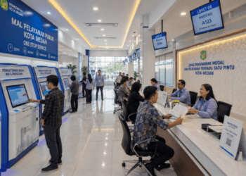 Optimalisasi fungsi Layanan Perizinan Usaha Medan melalui penyediaan sistem perizinan berusaha terintegrasi elektronik guna mendorong pertumbuhan investasi di lingkungan pemerintah kota pimpinan.