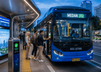Optimalisasi fungsi Layanan Transportasi Medan melalui penambahan armada bus listrik guna mendukung pengurangan emisi di lingkungan pemerintah kota pimpinan.