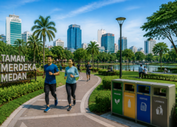 Upaya perwujudan Lingkungan Medan 2026 melalui revitalisasi ruang terbuka hijau guna memberikan udara bersih dan area rekreasi bagi warga pimpinan.