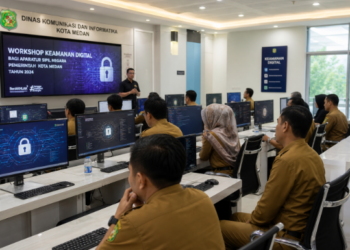 Kegiatan pelatihan intensif untuk meningkatkan Literasi Digital Medan bagi aparatur pemerintah guna menghadapi tantangan transformasi digital di sektor publik.