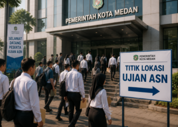Penyediaan Lokasi ASN Medan yang representatif dan strategis guna mendukung kelancaran pelaksanaan seleksi kompetensi dasar berbasis komputer pimpinan.