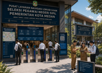 Optimalisasi fungsi Lokasi CPNS Pemko Medan melalui penyediaan sistem pembayaran pendaftaran e-registrasi maba elektronik guna meningkatkan efisiensi tata kelola penyediaan sarana unit layanan distribusi peta koordinat ruang ujian berbasis komputer kampus mahasiswa di kawasan lingkungan instansi daerah pimpinan.