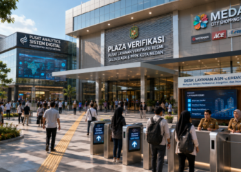 Optimalisasi fungsi Mall Terbesar Kota Medan melalui penyediaan sistem pembayaran pendaftaran e-registrasi maba elektronik guna meningkatkan efisiensi tata kelola penyediaan sarana unit layanan distribusi kartu retail publik dan akuntabilitas skema retail pendaftaran berbasis sistem digital terpadu kampus mahasiswa di kawasan lingkungan instansi daerah pimpinan.