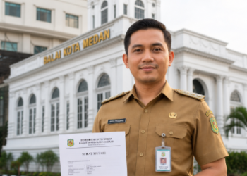 Dokumen resmi proses Mutasi Pegawai Medan yang telah disetujui oleh instansi asal dan instansi penerima di lingkungan pemerintah kota.
