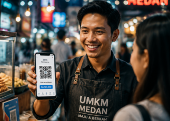 Implementasi Niaga Digital Medan pada sektor perdagangan kecil yang memudahkan transaksi aman dan cepat bagi masyarakat pimpinan.