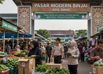 Optimalisasi fungsi Niaga Pusat Binjai melalui penyediaan sistem pembayaran retribusi kios elektronik guna meningkatkan efisiensi tata kelola transaksi komoditas lokal di lingkungan pemerintah wilayah pimpinan.