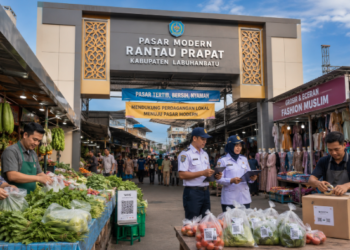 Optimalisasi fungsi Niaga Pusat Labuhanbatu melalui penyediaan sistem pembayaran retribusi kios elektronik guna meningkatkan efisiensi tata kelola transaksi komoditas lokal di lingkungan pemerintah wilayah pimpinan.