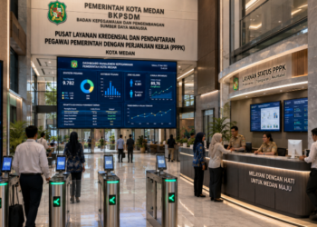 Optimalisasi fungsi PPPK Pemko Medan melalui penyediaan sistem pembayaran pendaftaran e-registrasi maba elektronik guna meningkatkan efisiensi tata kelola penyediaan sarana unit layanan distribusi kartu kontrak kerja aparatur dan akuntabilitas status hubungan kerja berbasis sistem digital terpadu kampus mahasiswa di kawasan lingkungan instansi daerah pimpinan.