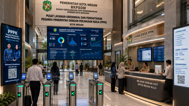 Optimalisasi fungsi PPPK Pemko Medan melalui penyediaan sistem pembayaran pendaftaran e-registrasi maba elektronik guna meningkatkan efisiensi tata kelola penyediaan sarana unit layanan distribusi kartu kontrak kerja aparatur dan akuntabilitas status hubungan kerja berbasis sistem digital terpadu kampus mahasiswa di kawasan lingkungan instansi daerah pimpinan.
