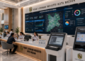 Dashboard interaktif Panduan Izin Usaha Perindustrian yang menampilkan sistem pemantauan data produksi real-time untuk mendukung efisiensi perindustrian kota Medan.