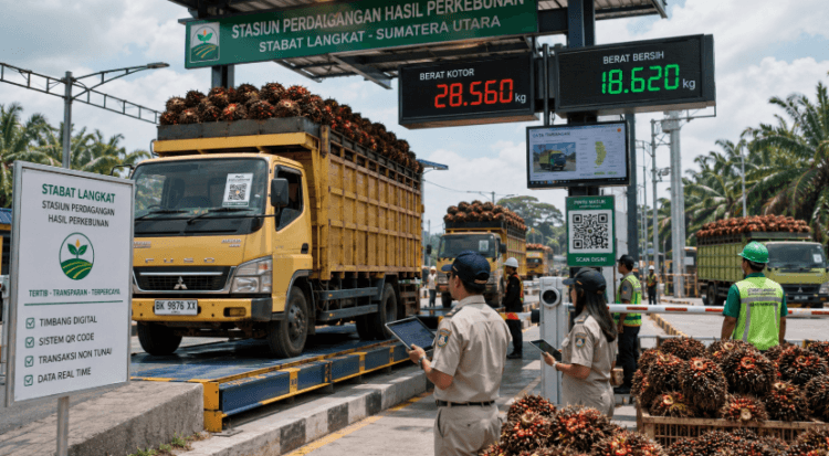 Optimalisasi fungsi Pasar Langkat melalui penyediaan sistem pembayaran retribusi jembatan timbang elektronik guna meningkatkan efisiensi akurasi tonase komoditas di lingkungan pemerintah wilayah pimpinan.