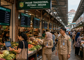 Optimalisasi fungsi Pasar Medan melalui penyediaan sistem sertifikasi timbangan digital guna meningkatkan akurasi transaksi sembako di lingkungan pemerintah wilayah pimpinan.