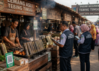 Optimalisasi fungsi Pasar Tebing melalui penyediaan sistem pembayaran retribusi kios elektronik guna meningkatkan efisiensi tata kelola transaksi komoditas kuliner tradisional di lingkungan pemerintah wilayah pimpinan.