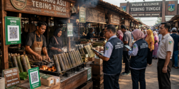 Optimalisasi fungsi Pasar Tebing melalui penyediaan sistem pembayaran retribusi kios elektronik guna meningkatkan efisiensi tata kelola transaksi komoditas kuliner tradisional di lingkungan pemerintah wilayah pimpinan.
