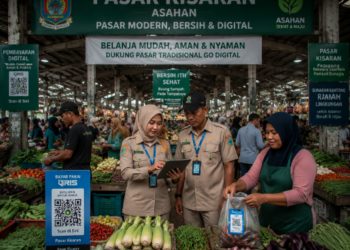 Optimalisasi fungsi Pasar Tradisional Asahan melalui penyediaan sistem pembayaran retribusi kios elektronik guna meningkatkan efisiensi tata kelola transaksi komoditas lokal di lingkungan pemerintah wilayah pimpinan.