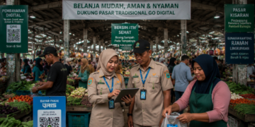 Optimalisasi fungsi Pasar Tradisional Asahan melalui penyediaan sistem pembayaran retribusi kios elektronik guna meningkatkan efisiensi tata kelola transaksi komoditas lokal di lingkungan pemerintah wilayah pimpinan.