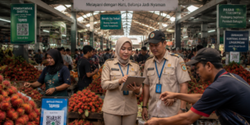 Optimalisasi fungsi Pasar Tradisional Binjai melalui penyediaan sistem pembayaran retribusi kios elektronik guna meningkatkan efisiensi tata kelola transaksi komoditas lokal di lingkungan pemerintah wilayah pimpinan.
