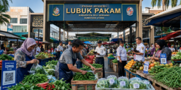 Optimalisasi fungsi Pasar Tradisional Deli Serdang melalui penyediaan sistem pembayaran retribusi kios elektronik guna meningkatkan efisiensi tata kelola transaksi komoditas lokal di lingkungan pemerintah wilayah pimpinan.