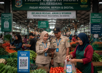 Optimalisasi fungsi Pasar Tradisional Deliserdang melalui penyediaan sistem pembayaran retribusi kios elektronik guna meningkatkan efisiensi tata kelola transaksi komoditas lokal di lingkungan pemerintah wilayah pimpinan.