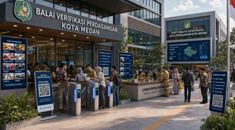 Optimalisasi fungsi Pasar Tradisional Kota Medan melalui penyediaan sistem pembayaran pendaftaran e-registrasi maba elektronik guna meningkatkan efisiensi tata kelola penyediaan sarana unit layanan distribusi kartu sehat publik dan akuntabilitas skema dagang pendaftaran berbasis sistem digital terpadu kampus mahasiswa di kawasan lingkungan instansi daerah pimpinan.