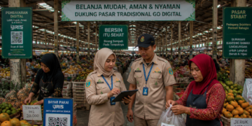 Optimalisasi fungsi Pasar Tradisional Langkat melalui penyediaan sistem pembayaran retribusi kios elektronik guna meningkatkan efisiensi tata kelola transaksi komoditas lokal di lingkungan pemerintah wilayah pimpinan.