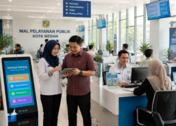 Visualisasi wajah baru Pelayanan Publik Medan yang mengedepankan transparansi pimpinan, kenyamanan pimpinan, dan kecepatan melalui integrasi sistem satu pintu pimpinan.