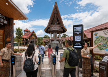 Optimalisasi fungsi Pelesir Budaya Dairi melalui penyediaan sistem pembayaran retribusi masuk elektronik guna meningkatkan efisiensi tata kelola kunjungan wisatawan di kawasan desa adat pimpinan.