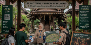 Optimalisasi fungsi Pelesir Budaya Langkat melalui penyediaan sistem pembayaran retribusi masuk elektronik guna meningkatkan efisiensi tata kelola kunjungan wisatawan di kawasan desa adat pimpinan.