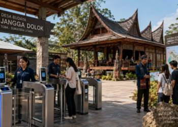 Optimalisasi fungsi Pelesir Budaya Toba melalui penyediaan sistem pembayaran retribusi masuk elektronik guna meningkatkan efisiensi tata kelola kunjungan wisatawan di kawasan desa adat pimpinan.