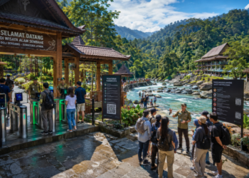 Optimalisasi fungsi Pelesir Deli melalui penyediaan sistem pembayaran retribusi masuk elektronik guna meningkatkan efisiensi tata kelola keselamatan pengunjung di lingkungan pemerintah wilayah pimpinan.