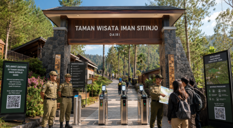 Optimalisasi fungsi Pelesir Hijau Dairi melalui penyediaan sistem pembayaran retribusi masuk elektronik guna meningkatkan efisiensi tata kelola kunjungan wisatawan alam di kawasan ruang terbuka hijau perkotaan pimpinan.