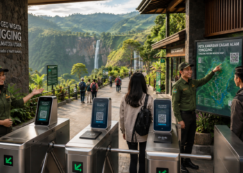 Optimalisasi fungsi Pelesir Hijau Tanah Karo melalui penyediaan sistem pembayaran retribusi masuk elektronik guna meningkatkan efisiensi tata kelola kunjungan wisatawan alam di kawasan ruang terbuka hijau perkotaan pimpinan.