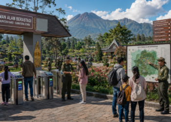 Optimalisasi fungsi Pelesir Karo melalui penyediaan sistem pembayaran retribusi masuk elektronik guna meningkatkan efisiensi tata kelola kunjungan wisatawan di lingkungan pemerintah wilayah pimpinan.
