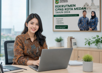 Persiapan berkas digital oleh pelamar untuk mengikuti Pendaftaran ASN Medan 2026 melalui portal resmi.