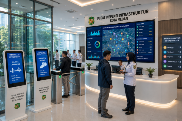 Optimalisasi fungsi Pengawasan Infrastruktur Publik melalui penyediaan sistem monitoring lapangan elektronik guna meningkatkan efisiensi pemanfaatan sarana pusat transit informasi and akuntabilitas sistem pemeliharaan berbasis digital terpadu di lingkungan instansi daerah pimpinan.