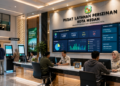 Dashboard interaktif Perizinan Terpadu Medan yang menampilkan sistem pengurusan dokumen real-time untuk mendukung percepatan layanan warga kota Medan.