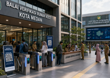 Optimalisasi fungsi Perpustakaan Umum Kota Medan melalui penyediaan sistem pembayaran pendaftaran e-registrasi maba elektronik guna meningkatkan efisiensi tata kelola penyediaan sarana unit layanan distribusi kartu sehat publik dan akuntabilitas skema literasi pendaftaran berbasis sistem digital terpadu kampus mahasiswa di kawasan lingkungan instansi daerah pimpinan.